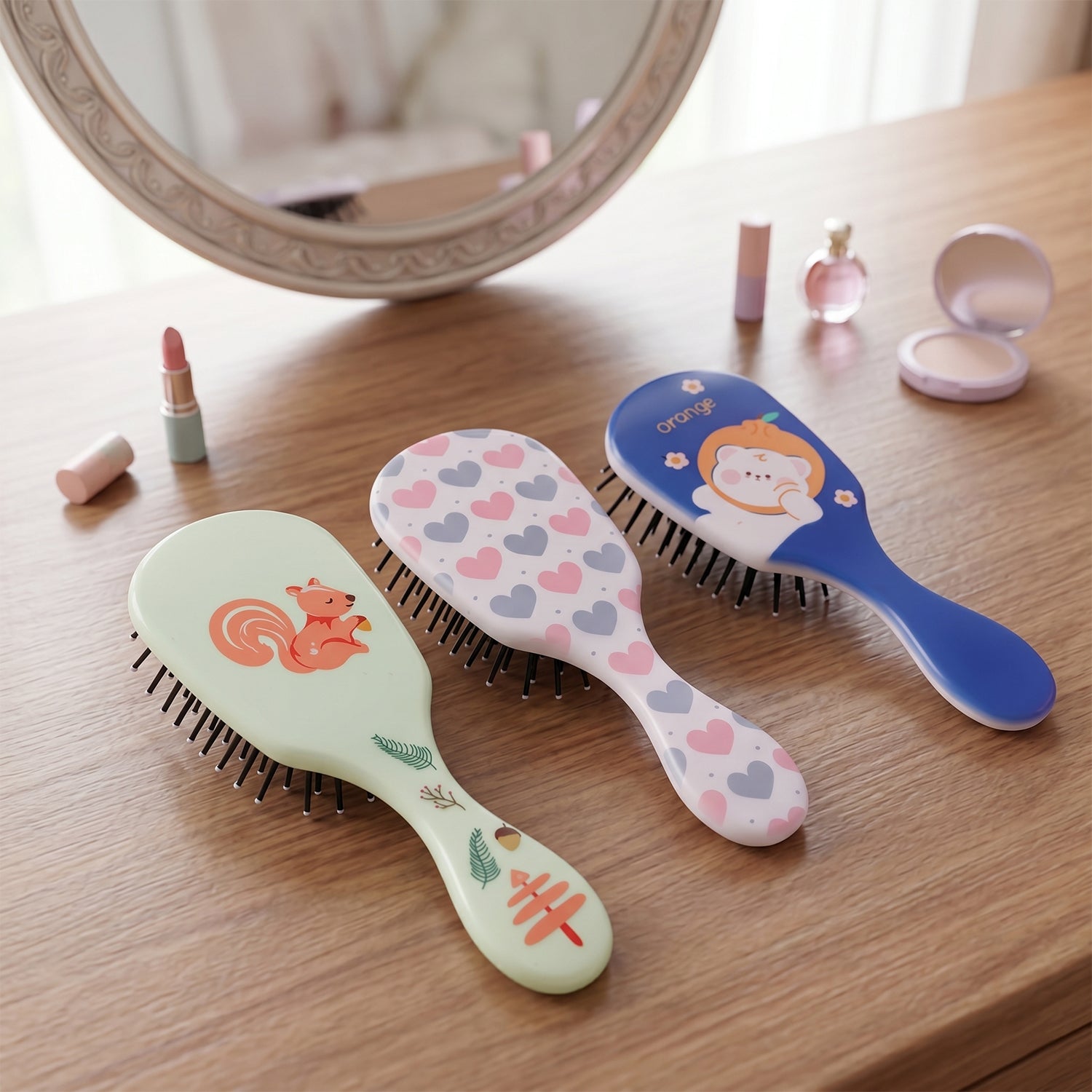 Fun And Colorful Mix Design Kids Hair Comb (1 Pc Mix Design)