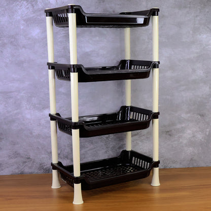 Apex 4-layer Small Multipurpose Plastic Storage Rack - Zidbik