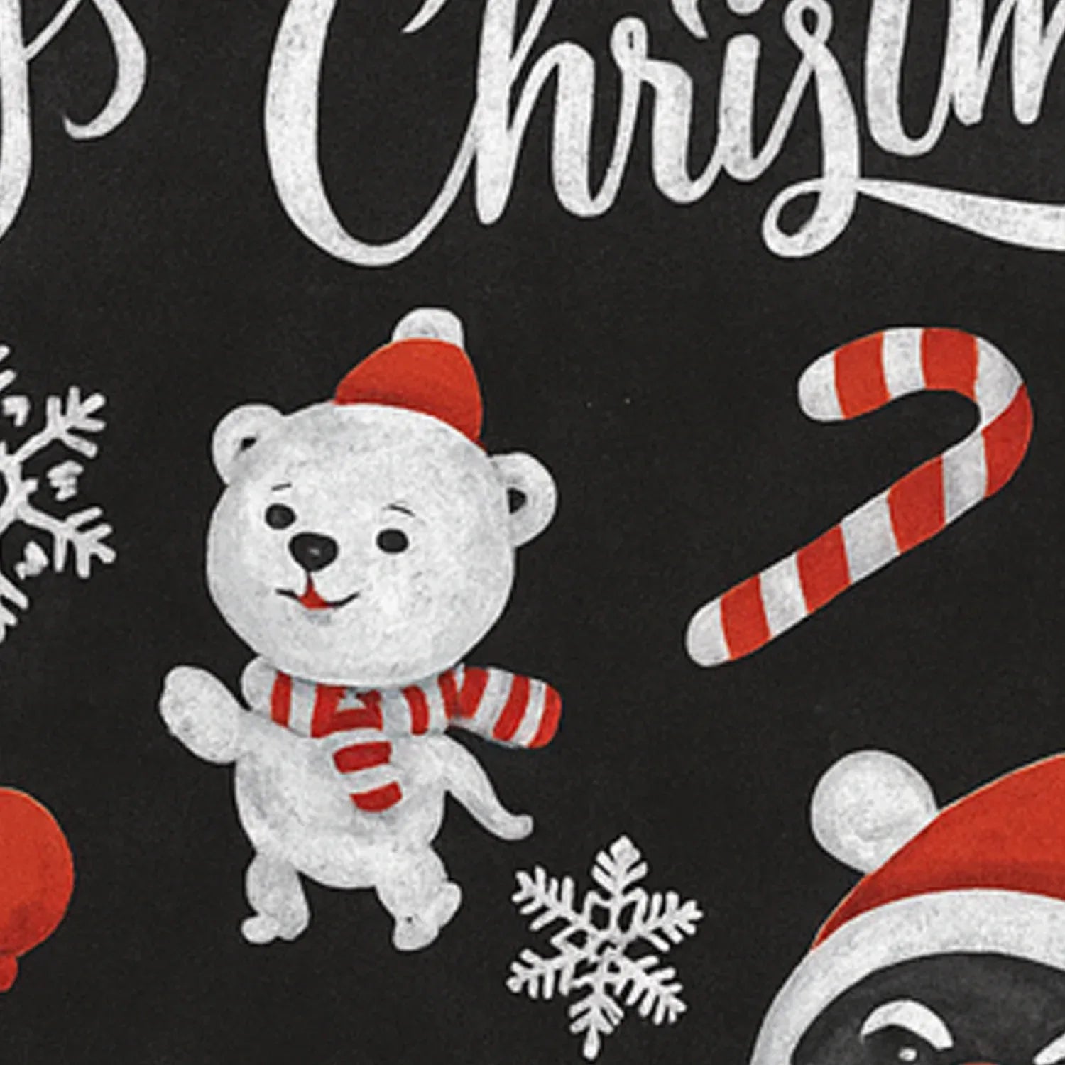 Christmas Theme Decorative Wall Sticker 90x60 Cm (1 Pc) - Zidbik