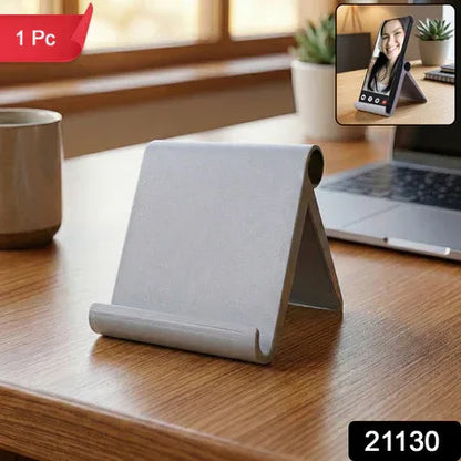 Plastic Foldable Desktop Mobile Stand (1 Pc) - Zidbik