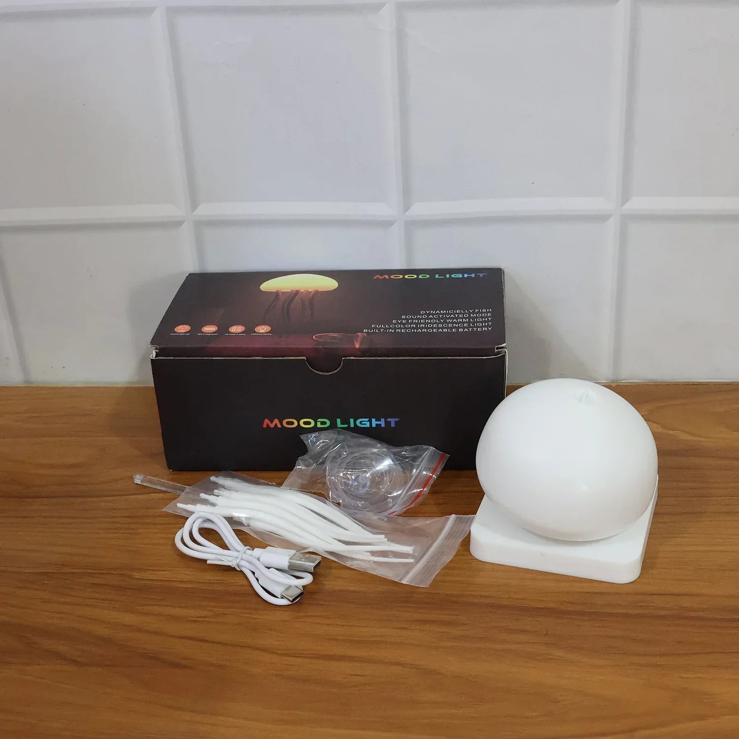 Jellyfish Shape Led Mood Light Lamp (1 Pc) - Zidbik