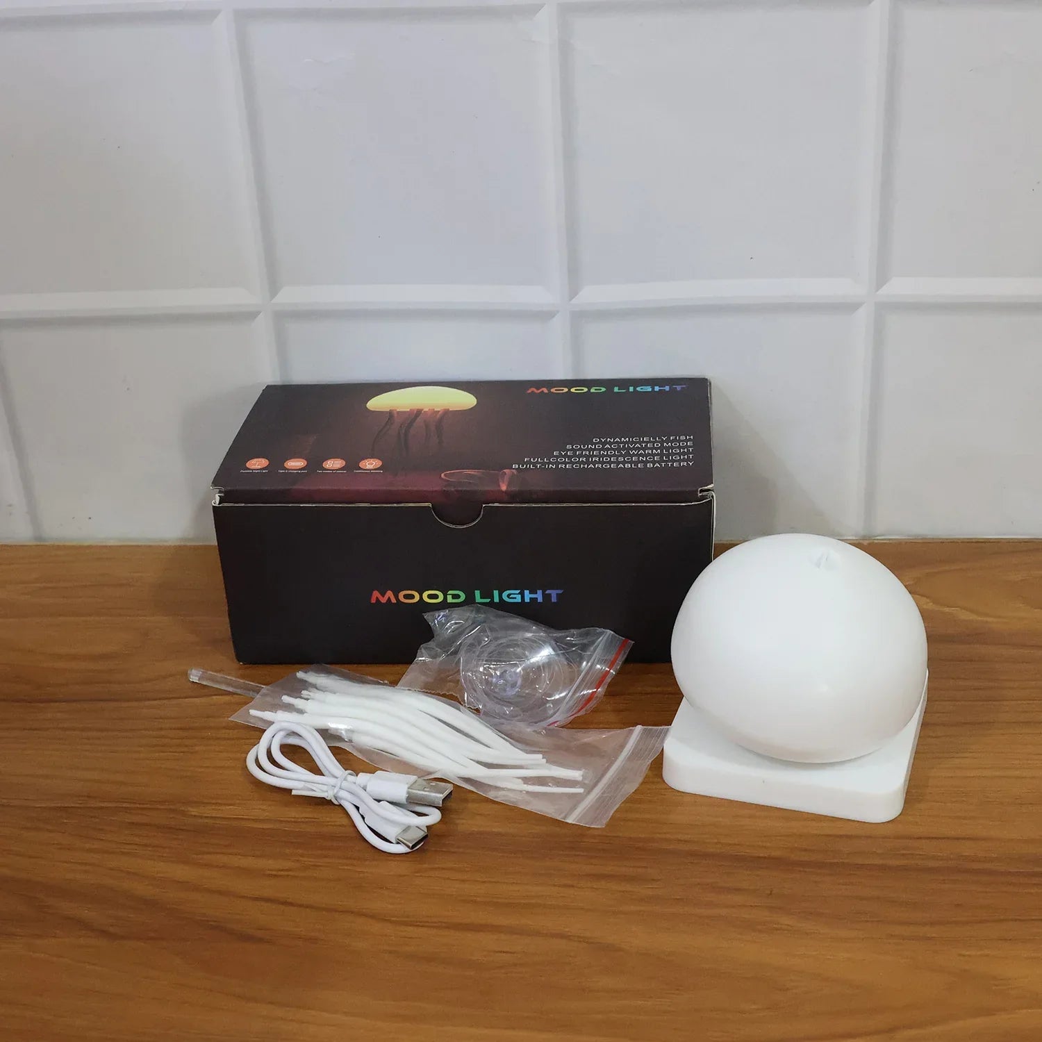 Jellyfish Shape Led Mood Light Lamp (1 Pc) - Zidbik