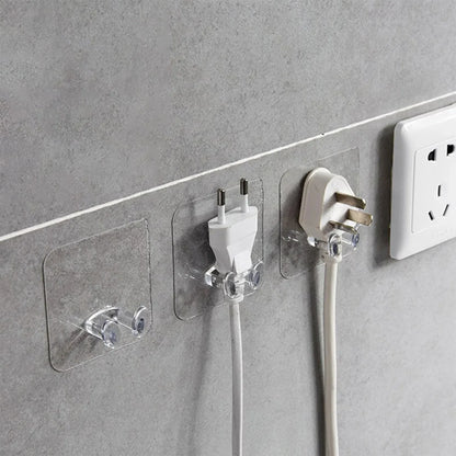 4861 Transparent Multi-function Wall Storage Hooks - Zidbik