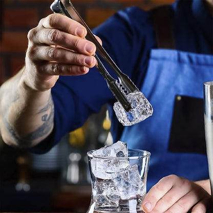 Stainless Steel Tong For Lifting Ice Cubes Sugar Cubes  Serving Tongs (13 Cm  1 Pc) - Zidbik