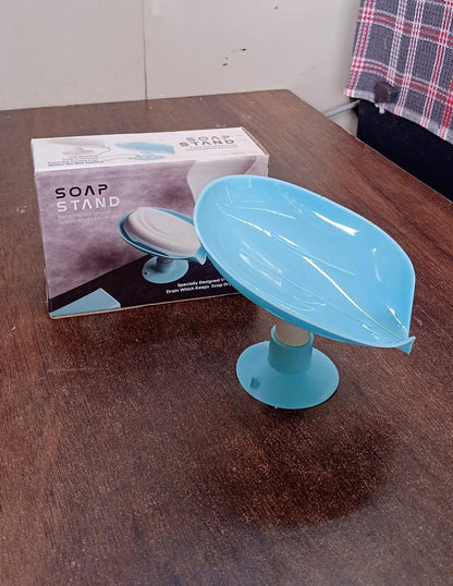 Soap Holder Stand Self Draining Soap Dish Holder Soap Box (1 Pc) - Zidbik