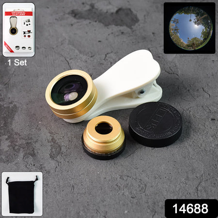 Universal Clip-on Mobile Camera Lens Kit (1 Set) - Zidbik