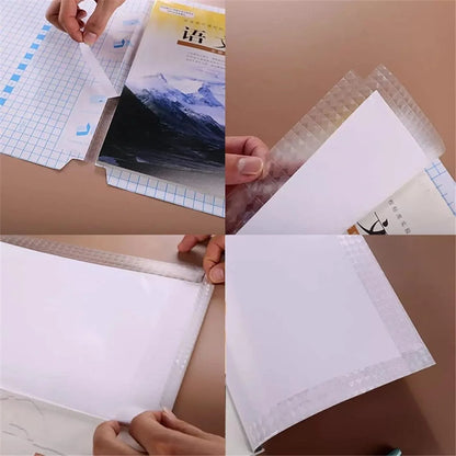 Premium Transparent Adhesive Book Cover Sheets (Mix Size 30 Pc) - Zidbik