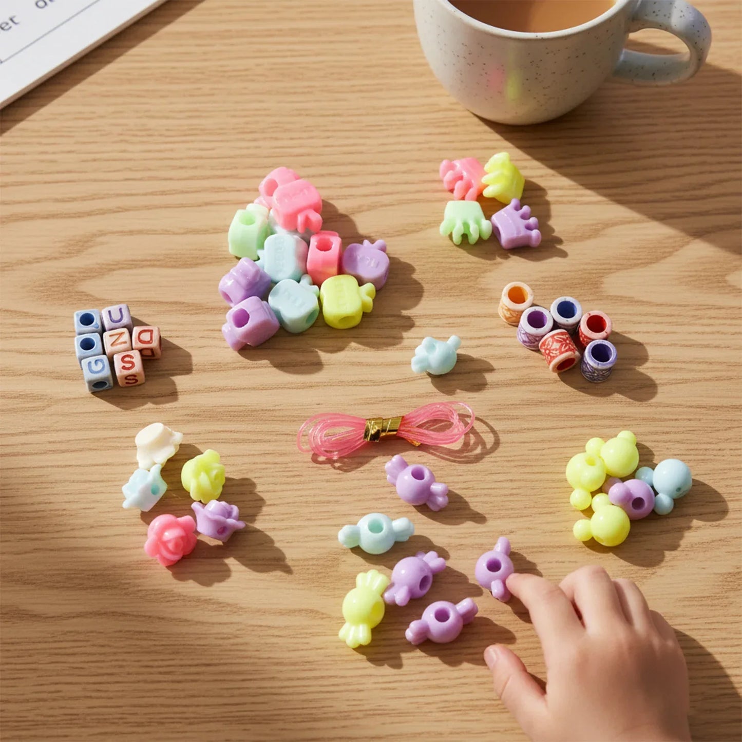 Diy Kids Beading Jewelry Making Craft Kit (1 Set) - Zidbik
