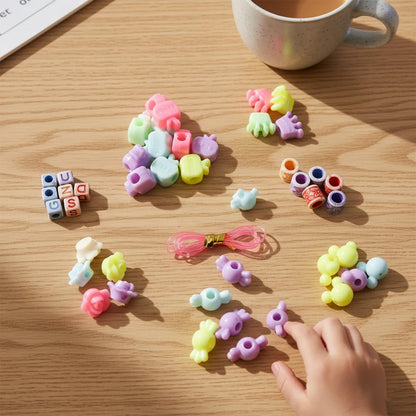 Diy Kids Beading Jewelry Making Craft Kit (1 Set) - Zidbik