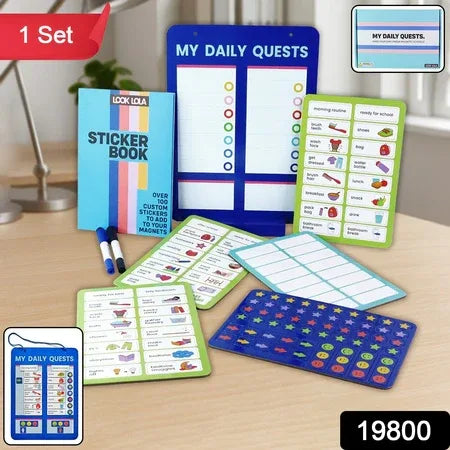 Magnetic Board Sticker Book Activity Cards (1 Set) - Zidbik
