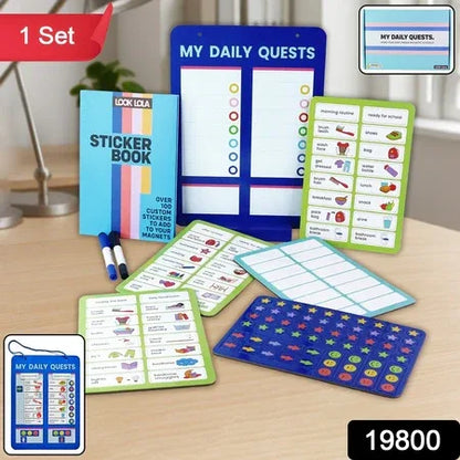 Magnetic Board Sticker Book Activity Cards (1 Set) - Zidbik
