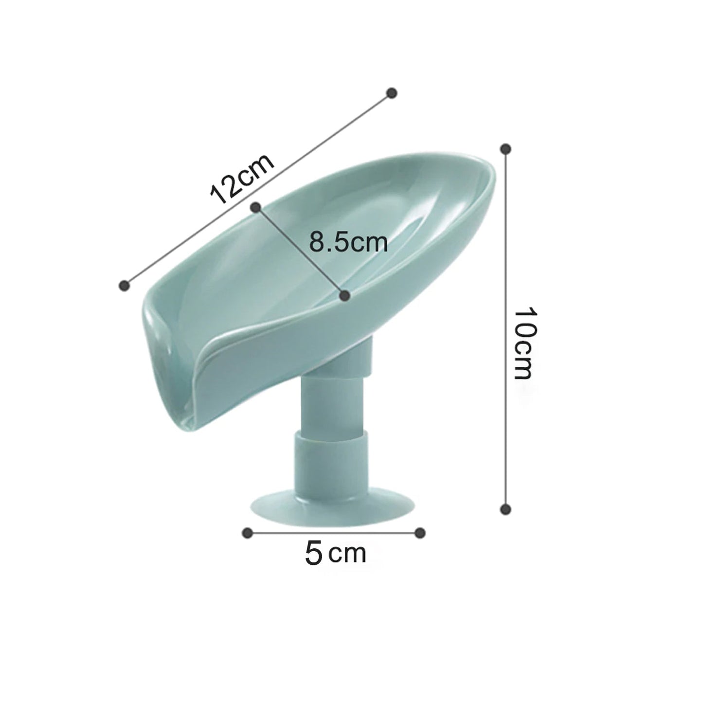 4831 Self Draining Soap Holder For Bathroom Leaf Shape Soap Dish Kitchen Soap Tray - Zidbik