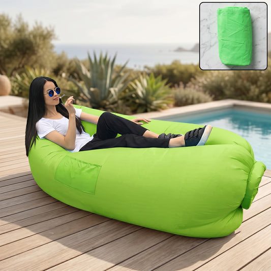 Inflatable Air Lounger Sofa For Outdoor Relaxing  Travel (1 Pc)