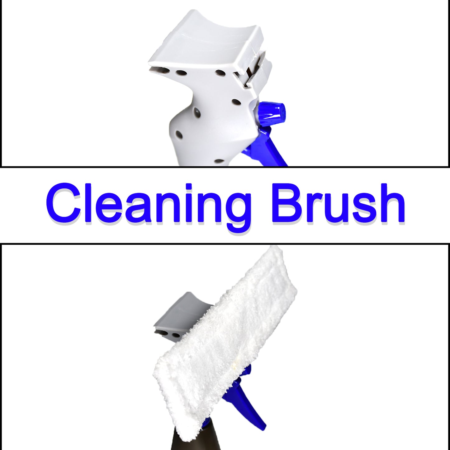 4946 Plastic Easy Glass Cleaner 3 In 1 Spray Type Cleaning Brush Pack Of 1 - Zidbik