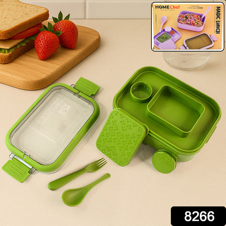 Magic Lunch Box With Leakproof Compartments (1 Pc) - Zidbik