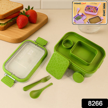 Magic Lunch Box With Leakproof Compartments (1 Pc) - Zidbik