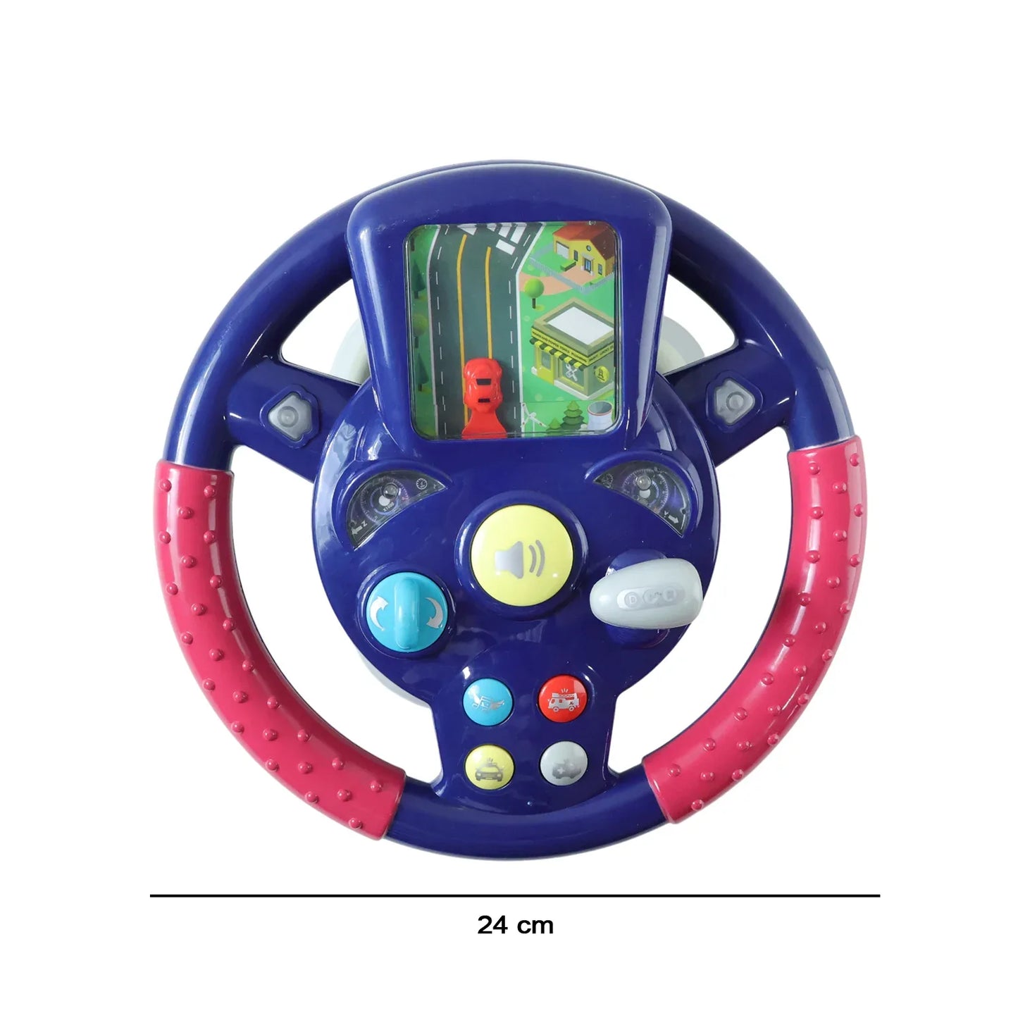 Musical Steering Wheel Driving Toy (1 Pc) - Zidbik