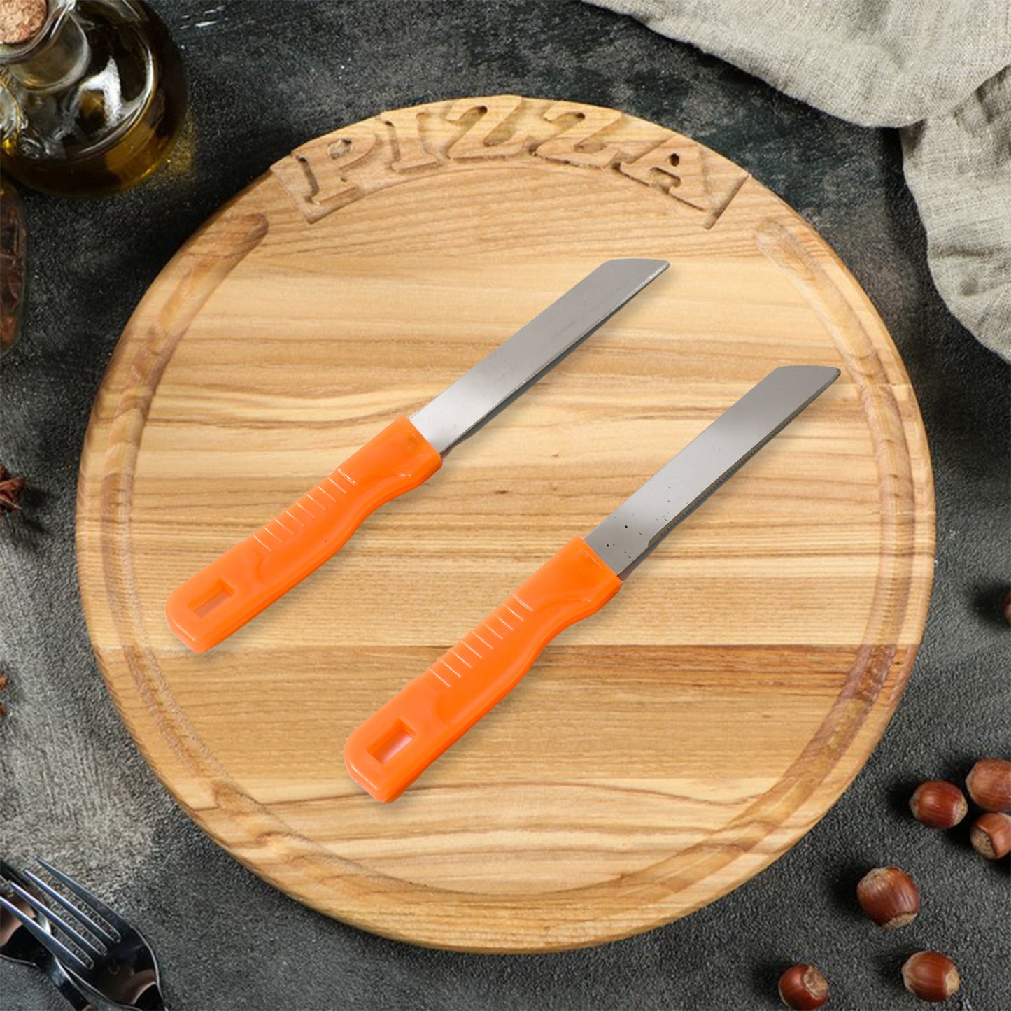 8217 3in1 Multipurpose Stainless Steel Classic Kitchen Knife Set Of 3 For Fruits And Vegetable Chopping  Cutting  Peeling Kitchen Knife  Vegetable Peeler  Plain Knife - Zidbik