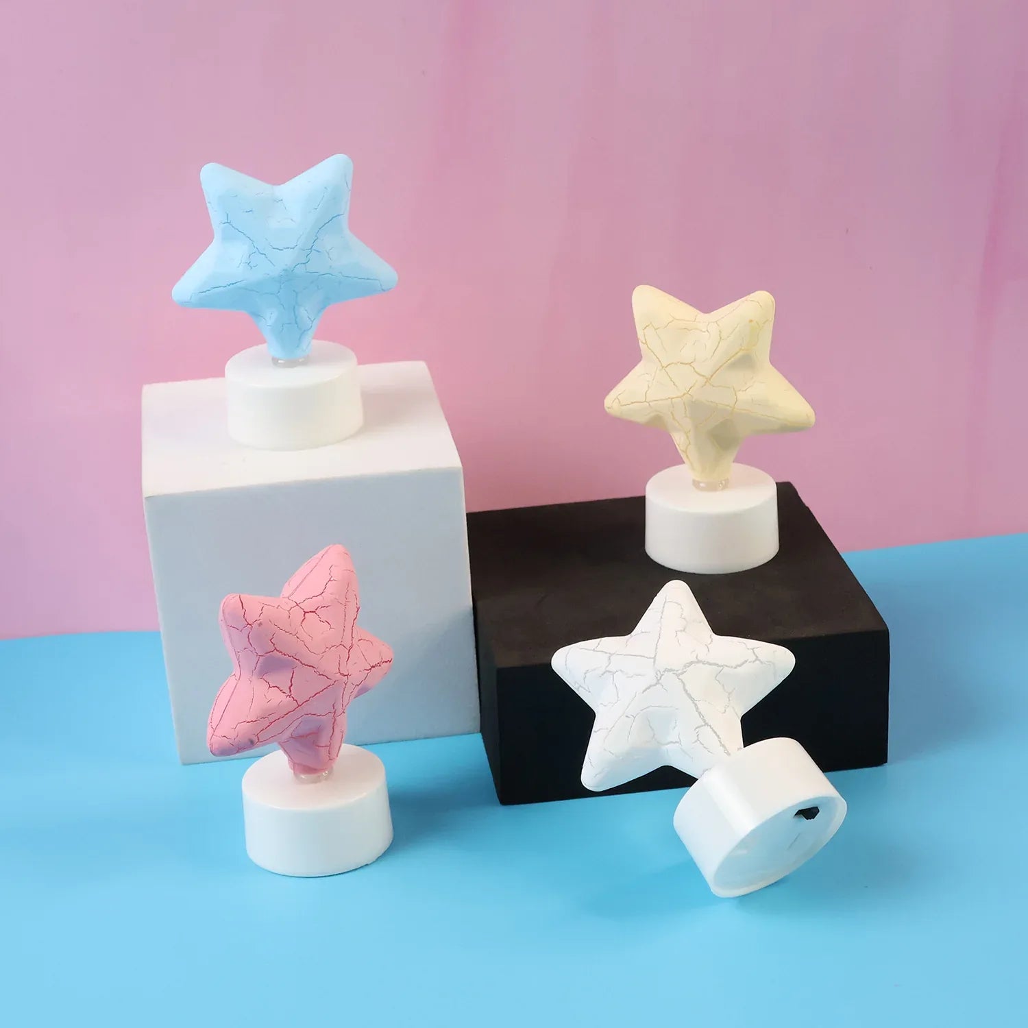 Star Shape Decorative Led Tealight Candles (4 Pc) - Zidbik