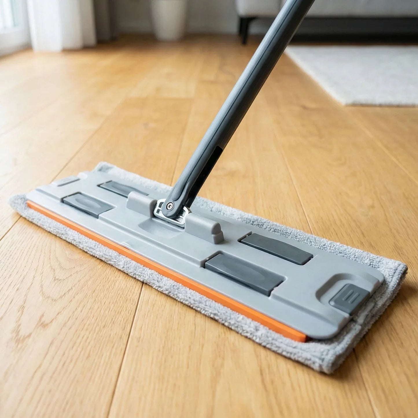 Big Size Flat Mop With Bucket Set (1 Set) - Zidbik