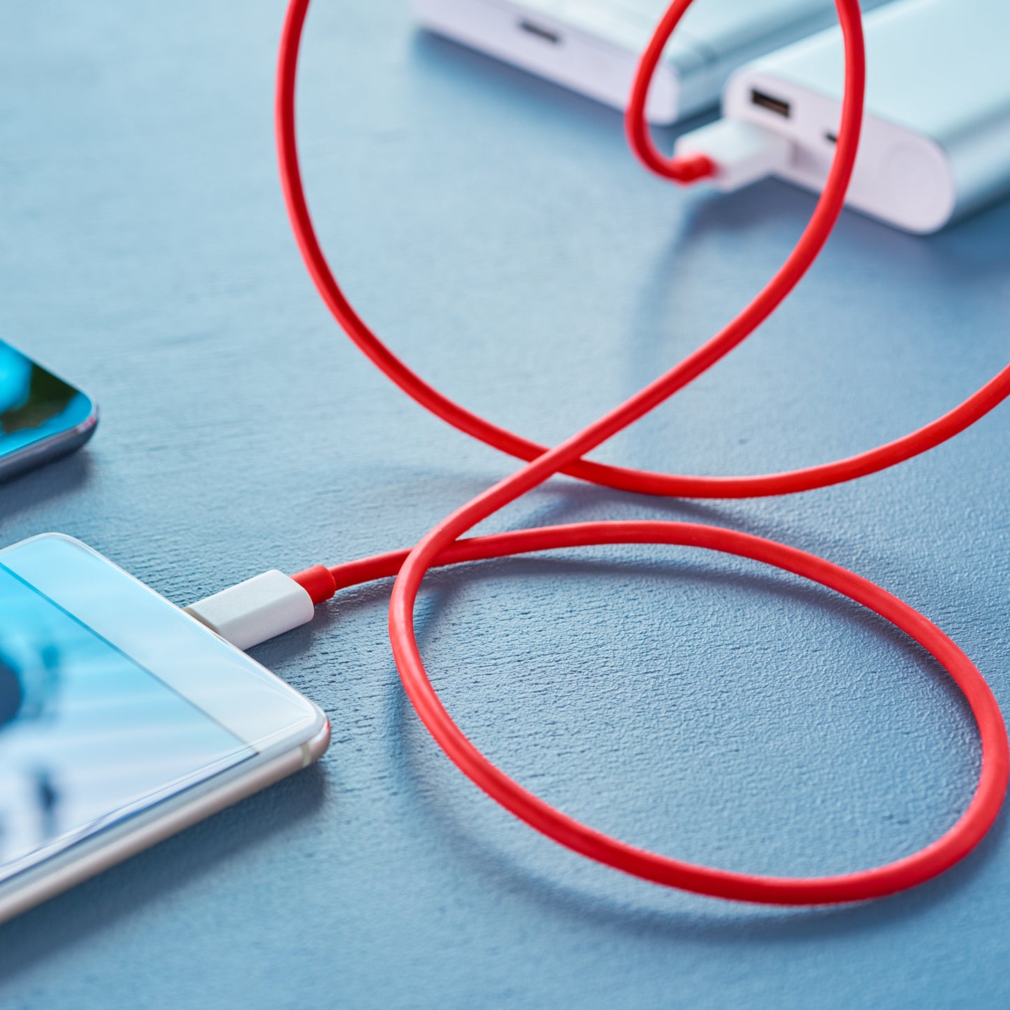 6036 Unique Type C Dash Charging Usb Data Cable  Fast Charging Cable  Data Transfer Cable For C Type Mobile Use 1 Meter ( Red ) - Zidbik