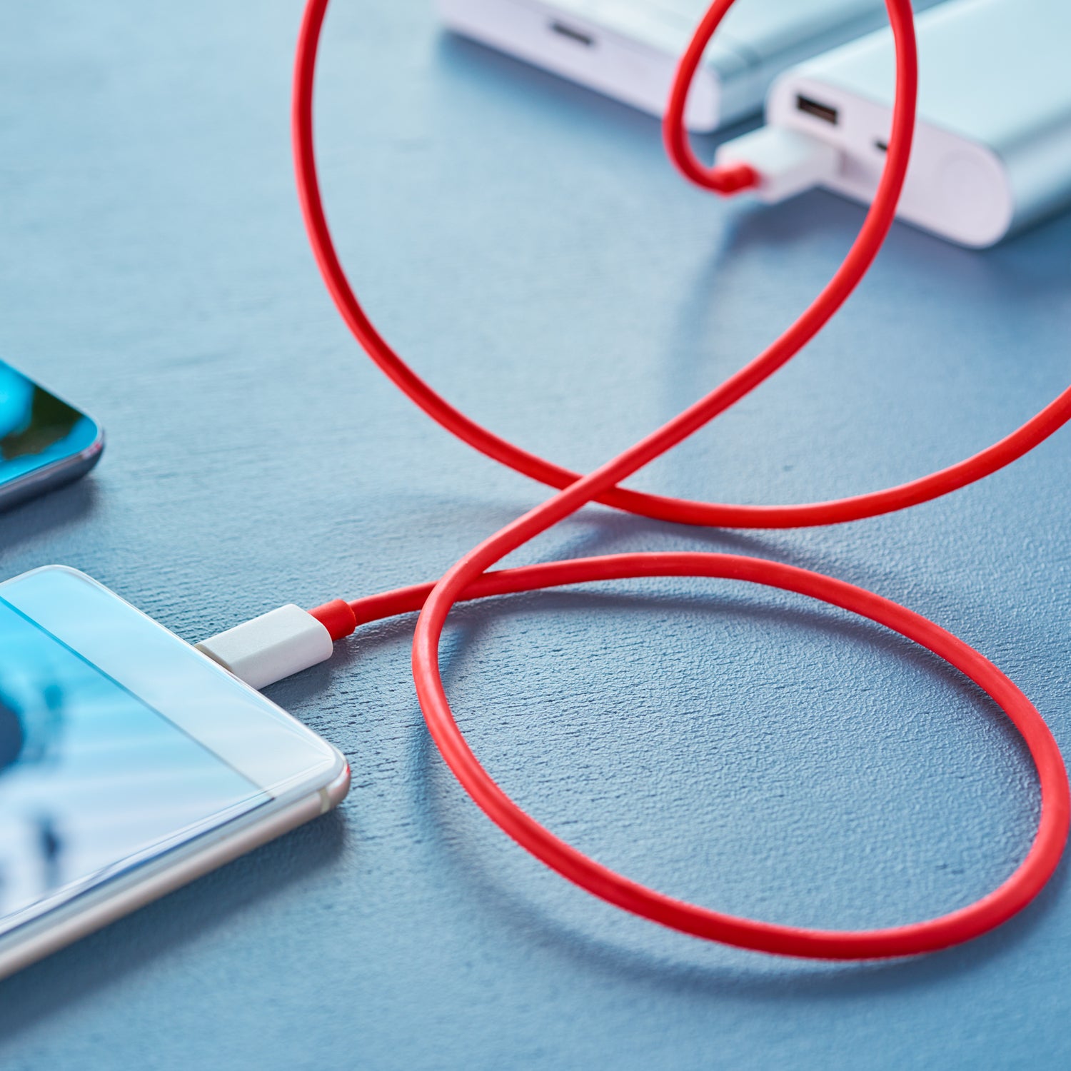 6036 Unique Type C Dash Charging Usb Data Cable  Fast Charging Cable  Data Transfer Cable For C Type Mobile Use 1 Meter ( Red ) - Zidbik