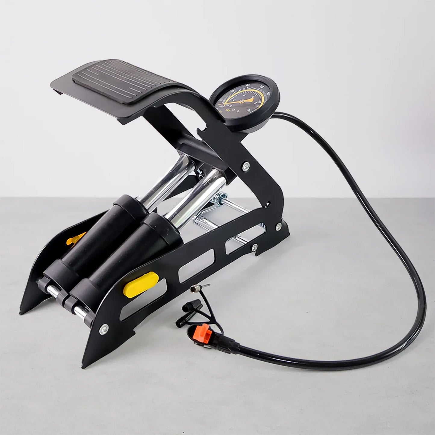 1691 Portable High Pressure Foot Air Pump Compressor For Car And Bike - Zidbik