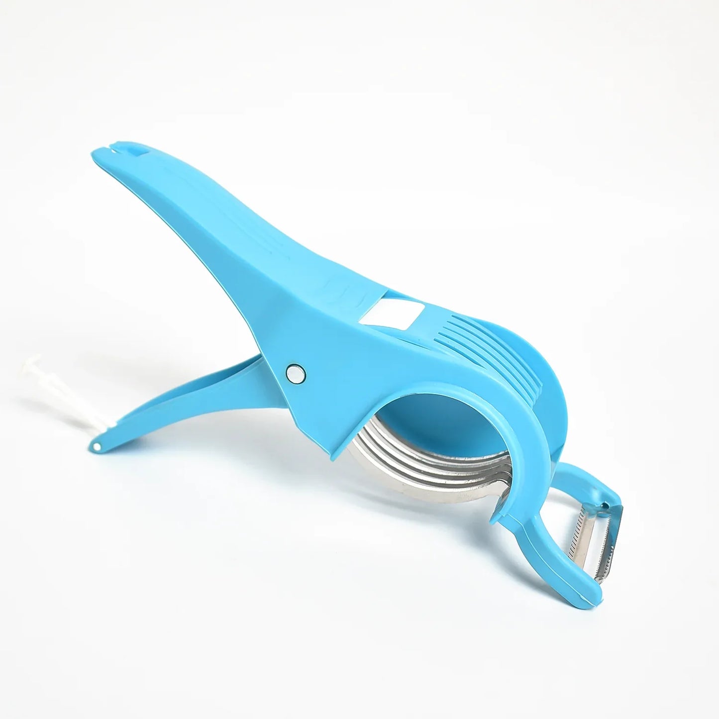 2 In 1 Vegetable Fruit Multi Cutter 5 Blade Vegetable Cutter With Peeler (1 Pc Multicolor) - Zidbik