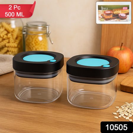 Supermom Airtight Kitchen Storage Containers  (2 Pc Set  500 Ml) - Zidbik
