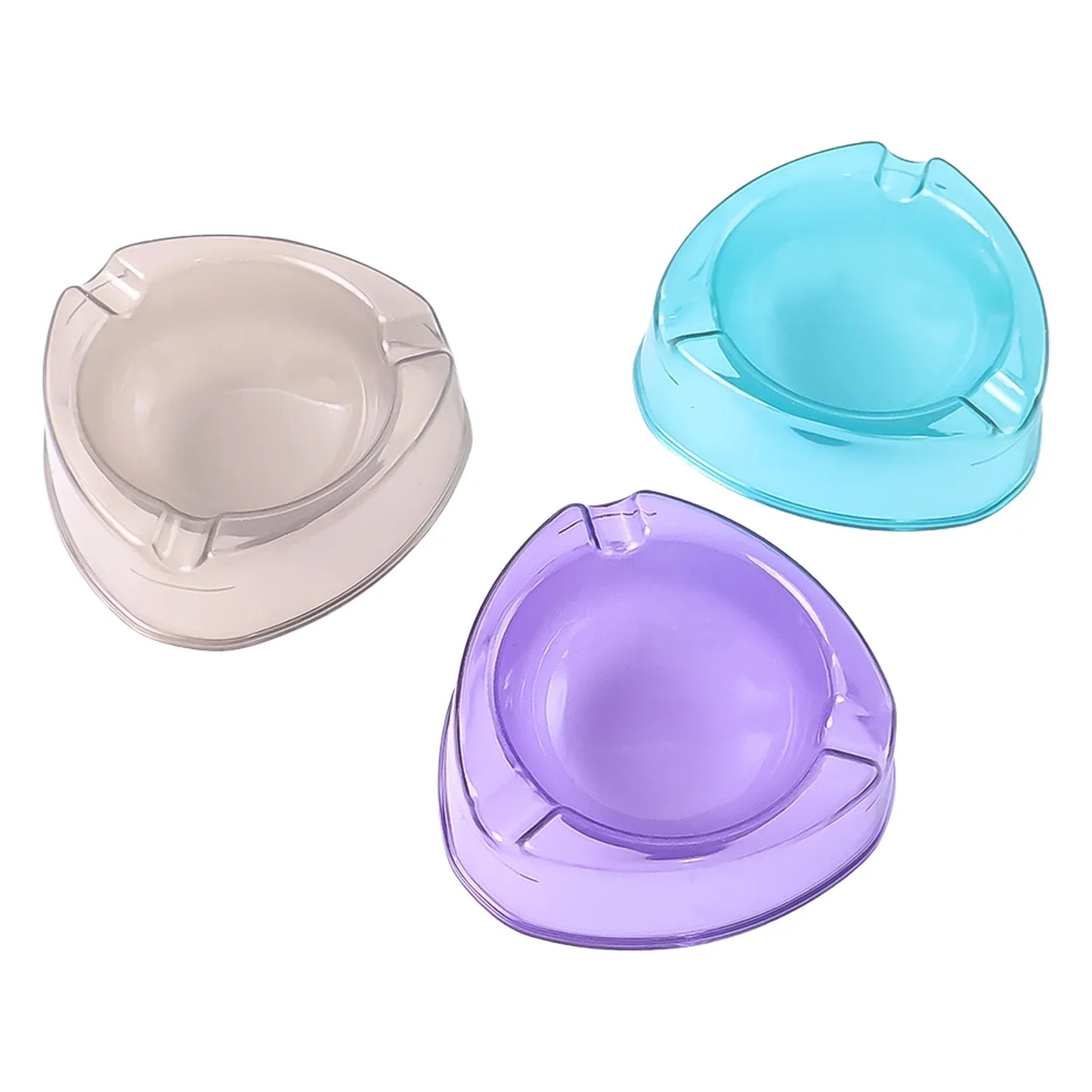 Oblivion Transparent Plastic Ashtray (Mix Color 1 Pc) - Zidbik