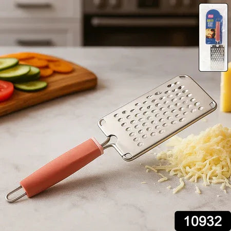 Supermom Stainless Steel Multipurpose Vegetable And Cheese Grater With Soft Grip Handle (1 Pc) - Zidbik