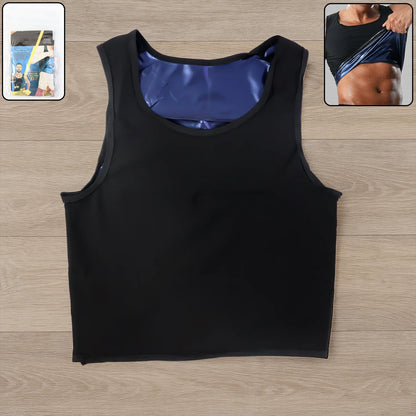 Mens Slim Fit Sweat Shaper Tank Top (Lxl 1 Pc) - Zidbik