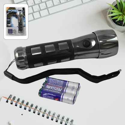 Aluminium Ledxenon Rubber Grip Handtourch (31.5v Aaa Batteries Not Included) - Zidbik
