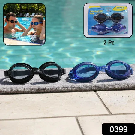 Swimming Goggles Set (2 Pieces Set) - Zidbik