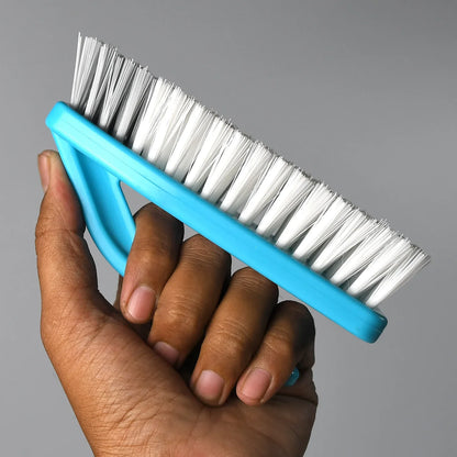 7527 Multipurpose Durable Cleaning Brush With Handle For Clothes Laundry Floor Tiles At Home Kitchen Sink Wet And Dry Wash Cloth Spotting Washing Scrubbing Brush. - Zidbik