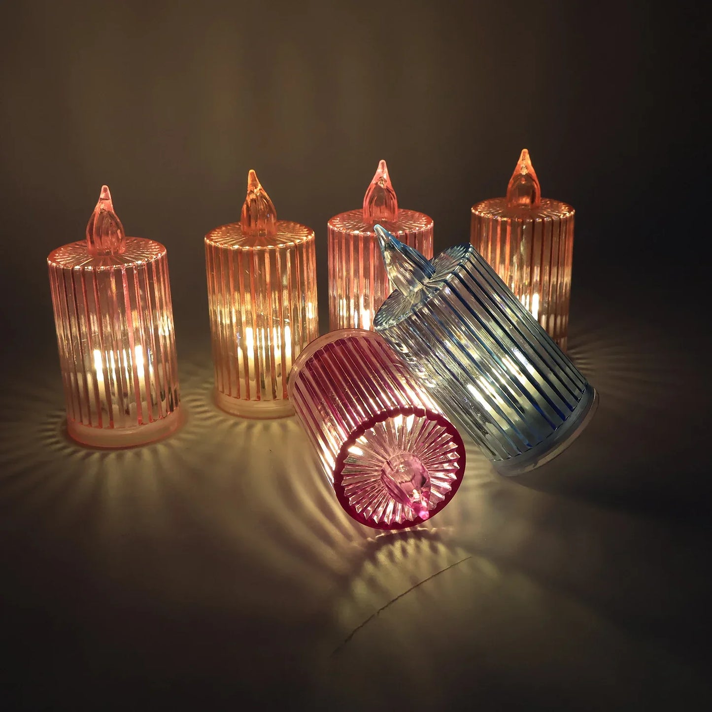 Decorative Flameless Electronic Led Candle Light Set (6 Pc) - Zidbik