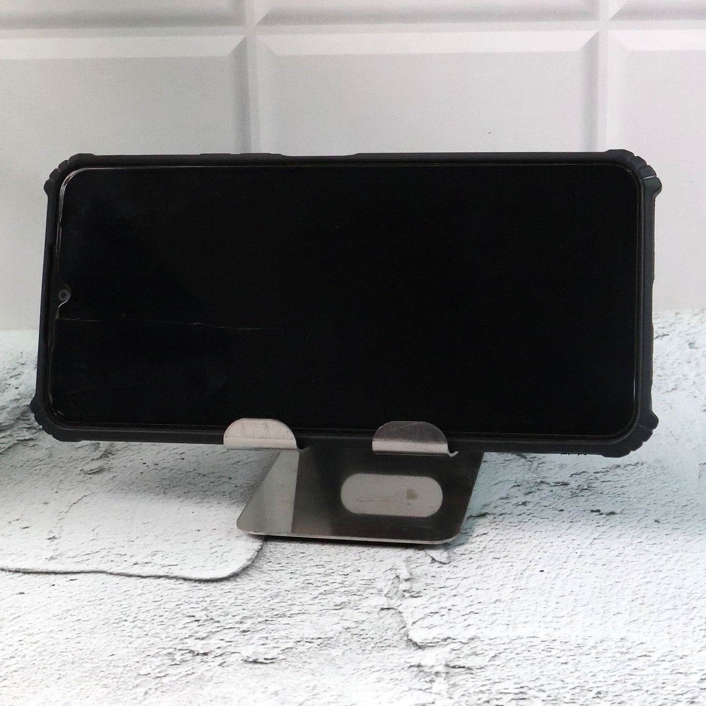 Stainless Steel Universal Mobile  Tablet Stand Holder - (1 Pc) - Zidbik