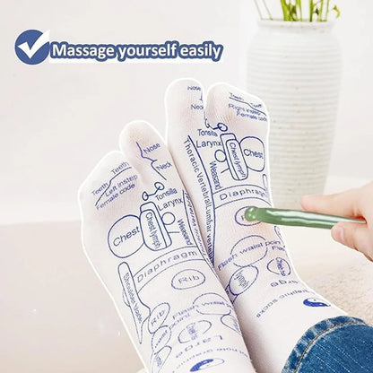 Full Reflexology Acupressure Therapy Socks Set (1 Set) - Zidbik