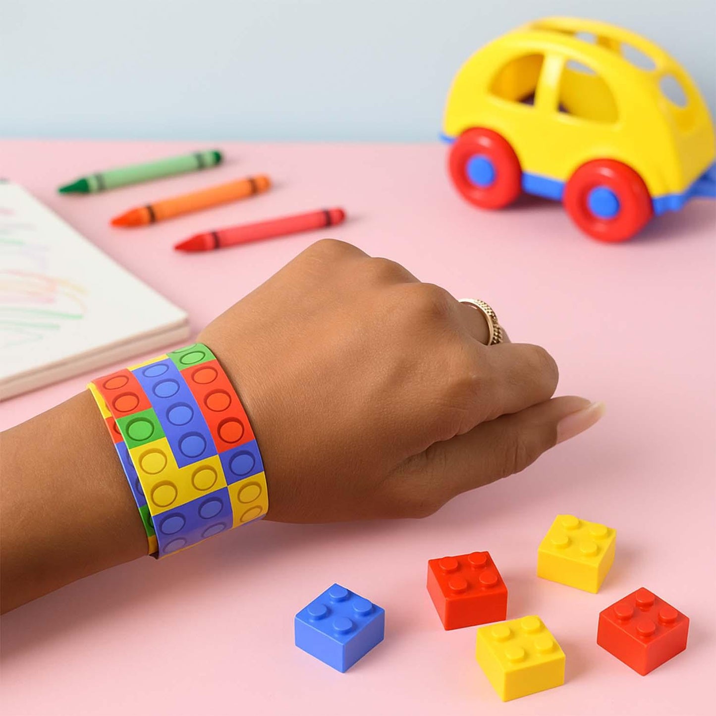 Colorful Snap Slap Bracelet Toy (1 Pc ) - Zidbik
