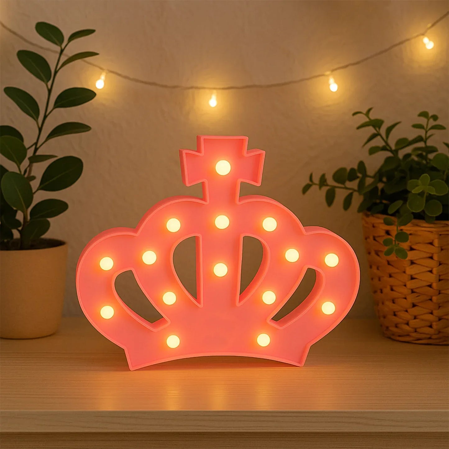 Crown Shape Led Decorative Night Light (1 Pc) - Zidbik