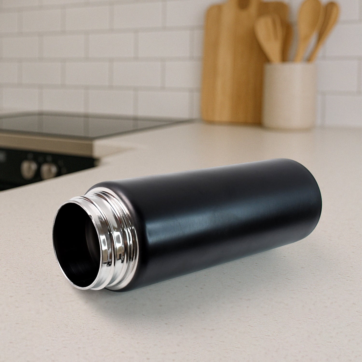 Stainless Steel Sports Water Bottle (Approx 500ml) - Zidbik