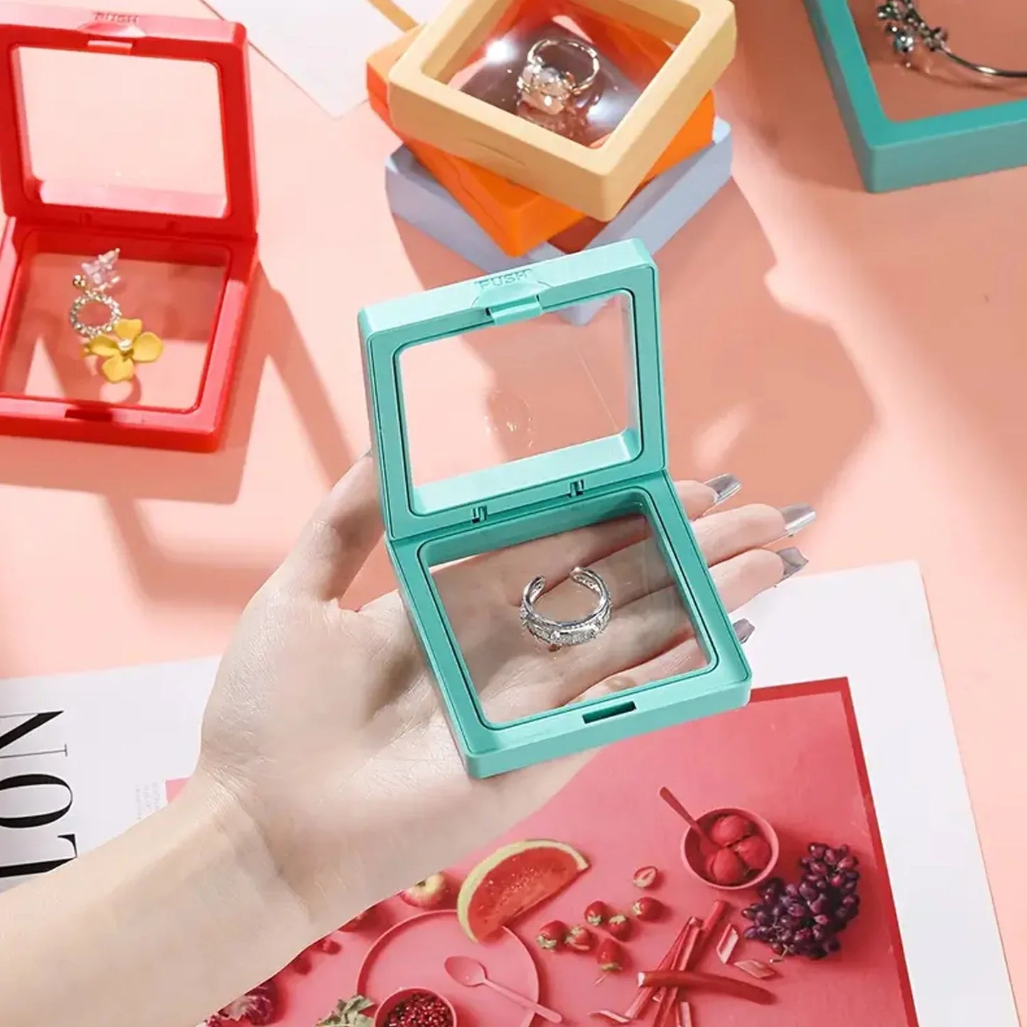 Transparent Jewellery Display Box (7x7 Cm 1 Pc) - Zidbik