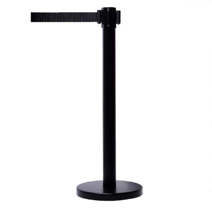 Heavy Duty Retractable Belt Crowd Control Pole With Sturdy Base 1 Pc - Zidbik