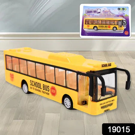 Inertia Bus Toys High Simulation Yellow Fine Details Mini Bus Model Car Toys Prizes For Gift Collections - Zidbik