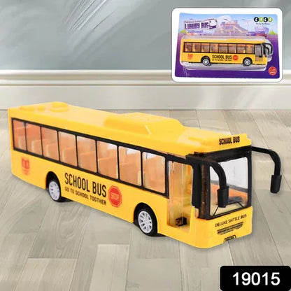 Inertia Bus Toys High Simulation Yellow Fine Details Mini Bus Model Car Toys Prizes For Gift Collections - Zidbik