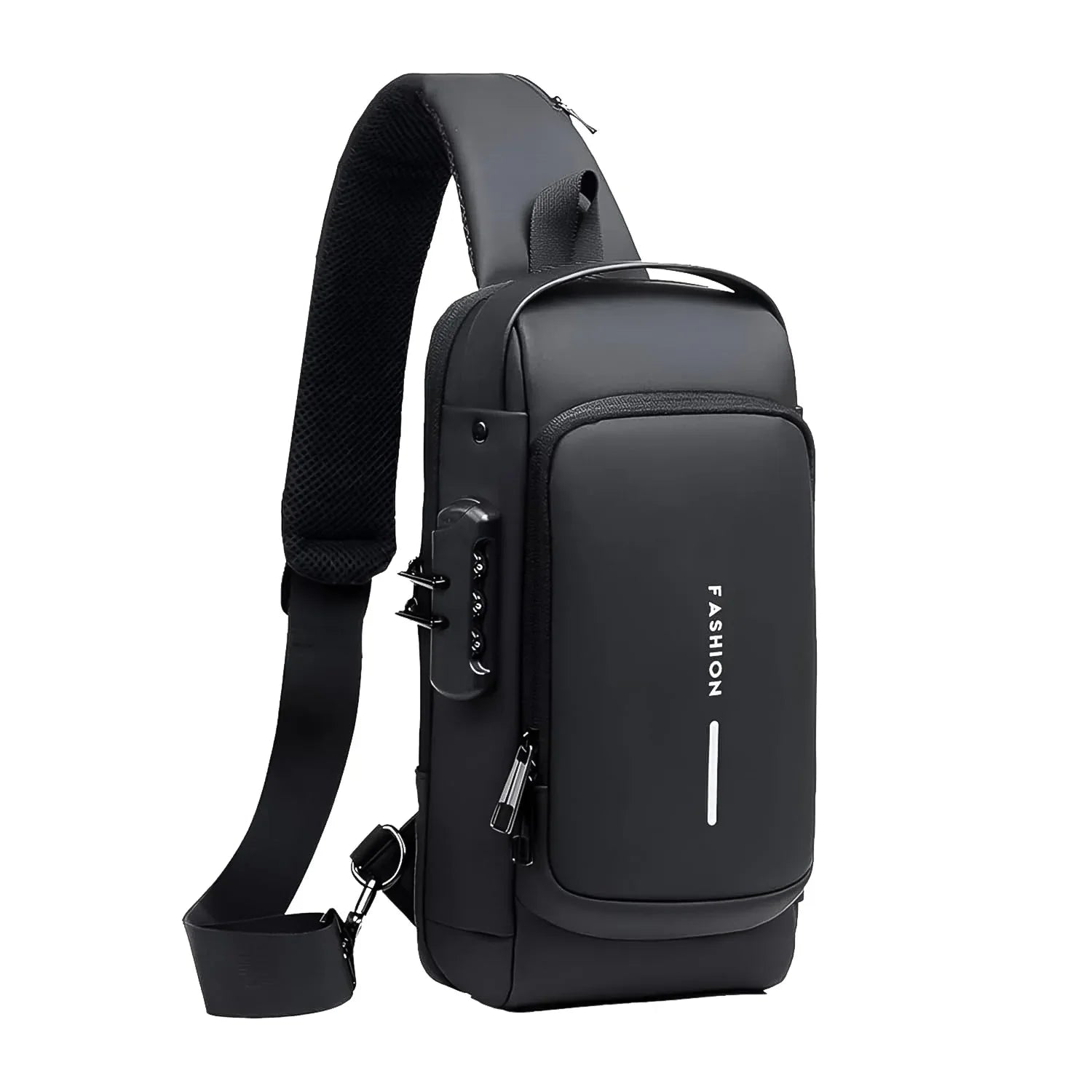 Trendy Anti-theft Crossbody Sling Bag With Usb Charging Port (1 Pc) - Zidbik