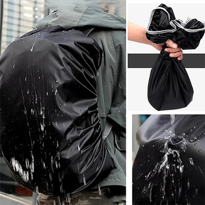 4100 Heavy Waterproof Nylon Rain Coverdust Cover - Elastic Adjustable For Laptop Bags And Backpacks School Bag Waterproof Cover Dust Proof Backpack Laptop Bag Cover (1pc) - Zidbik