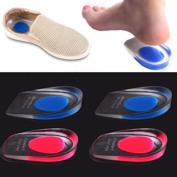 1413 Gel Heel Cups Silicon Heel Pad For Heel Ankle Pain - Zidbik