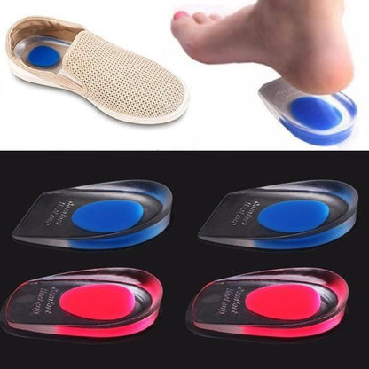 1413 Gel Heel Cups Silicon Heel Pad For Heel Ankle Pain - Zidbik
