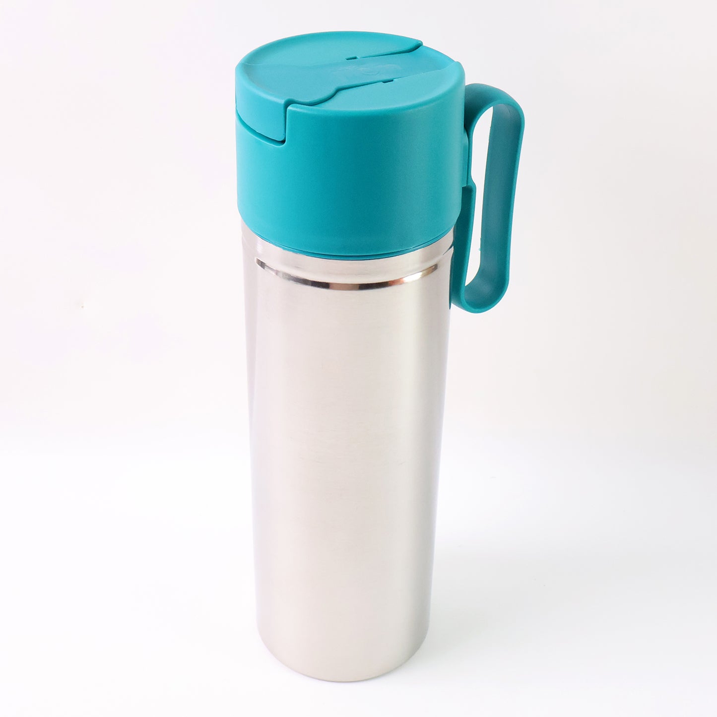 Stainless Steel Fresh Oil Pourer Bottle With Flip Lid And Handle Approx 1000ml (1 Pc) - Zidbik